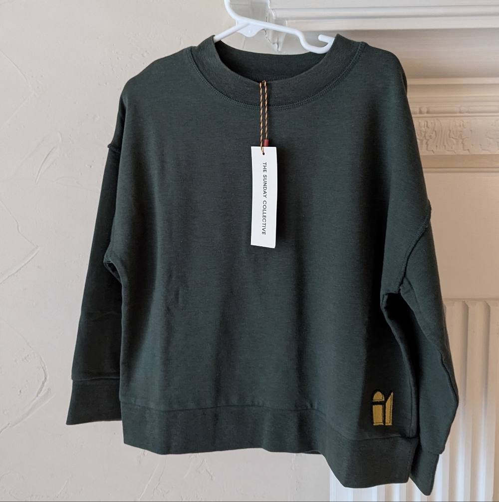The Sunday Collective | Dark Green Sweatshirt with Logo